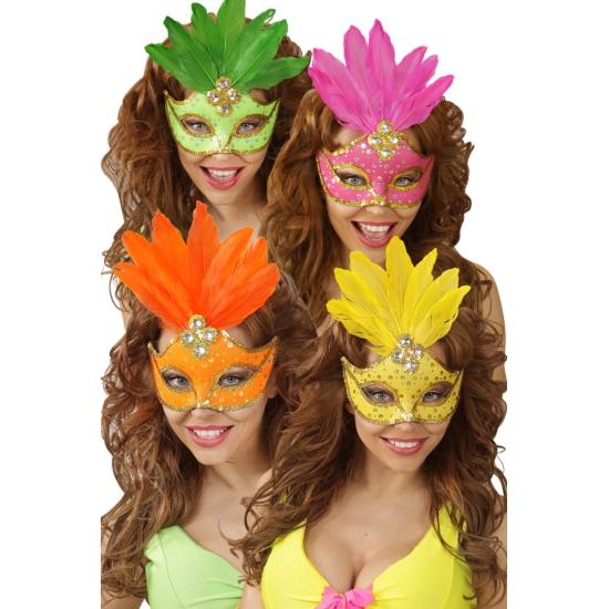Antifaz Brasileño lentejuelas y plumas varios colores Antifaz Brasileño lentejuelas y plumas varios colores