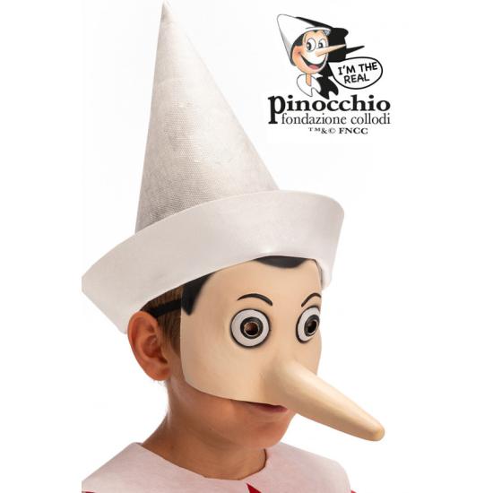 Antifaz de Pinocho de látex con solapa de cartón Antifaz de Pinocho de látex con solapa de cartón