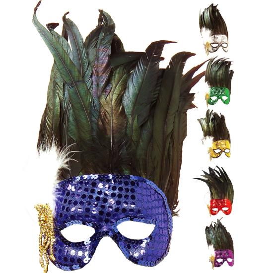 Antifaz Plumas de Colores adultos Antifaz Plumas de Colores adultos