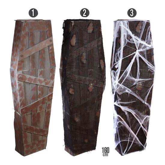 Ataúd con telarañas de 160 cms. Ataúd con telarañas de 160 cms.