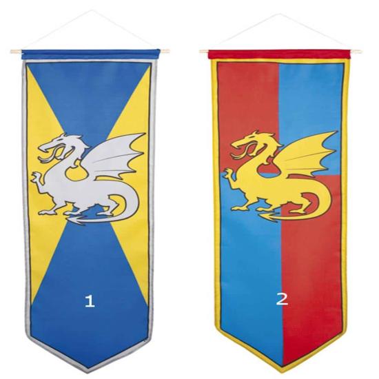 Bandera Medieval Tela Dragón 1 m Bandera Medieval Tela Dragón 1 m