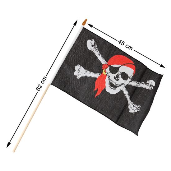 Bandera Pirata medida 45 cms Bandera Pirata medida 45 cms