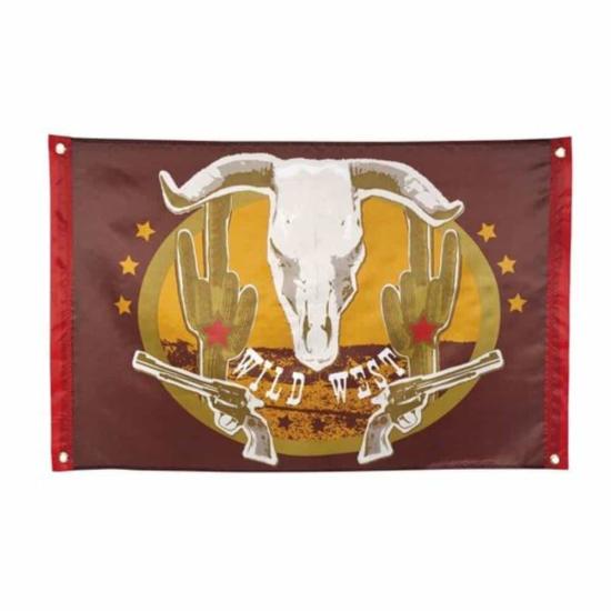 Bandera Wild West Poliéster 60 x 90 cms Bandera Wild West Poliéster 60 x 90 cms