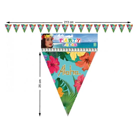 Banderines Fiestas Hawainas Aloha 213 cms Banderines Fiestas Hawainas Aloha 213 cms