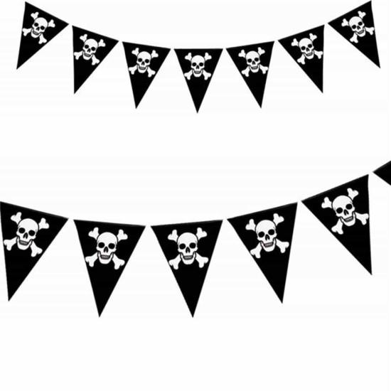 Banderines Piratas Calavera 6 m. Banderines Piratas Calavera 6 m.