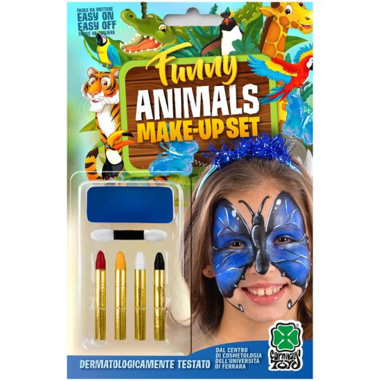 Base de maquillaje de mariposa azul + 4 lápices de maquillaje en blíster Base de maquillaje de mariposa azul + 4 lápices de maquillaje en blíster