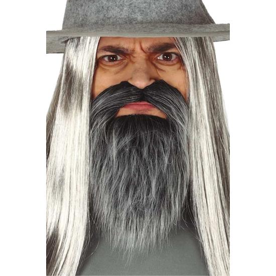 Bigote y Barba de Color Gris Bigote y Barba de Color Gris