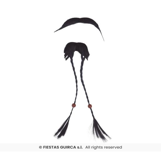 Bigote y Perilla Pirata con Trenzas Bigote y Perilla Pirata con Trenzas