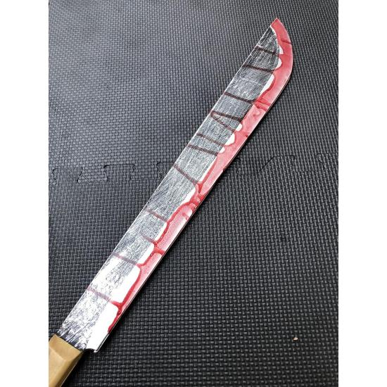 Bloody Machete – Arma Falsa, Cuchillo de jazon Manchado de Sangre, Accesorios de Halloween Bloody Machete – Arma Falsa, Cuchillo de jazon Manchado de Sangre, Accesorios de Halloween