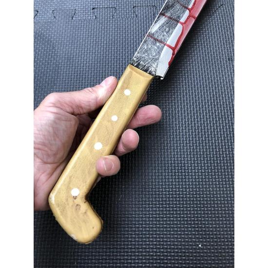 Bloody Machete – Arma Falsa, Cuchillo de jazon Manchado de Sangre, Accesorios de Halloween Bloody Machete – Arma Falsa, Cuchillo de jazon Manchado de Sangre, Accesorios de Halloween