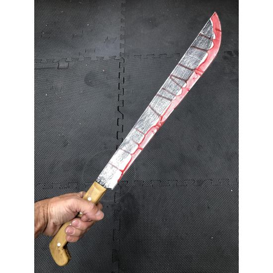 Bloody Machete – Arma Falsa, Cuchillo de jazon Manchado de Sangre, Accesorios de Halloween Bloody Machete – Arma Falsa, Cuchillo de jazon Manchado de Sangre, Accesorios de Halloween