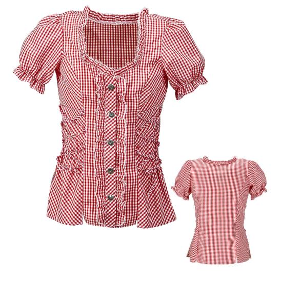 Blusa Cuadros Rojos Oktoberfest para mujer Blusa Cuadros Rojos Oktoberfest para mujer