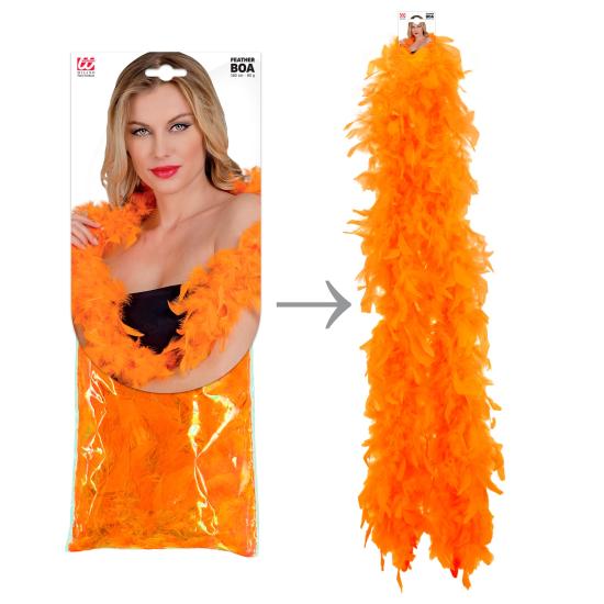 Boa de Plumas Naranja – 1,80 m – 80 g Boa de Plumas Naranja – 1,80 m – 80 g
