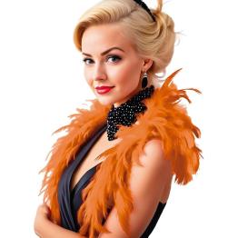 Boa de Plumas Naranja 40g