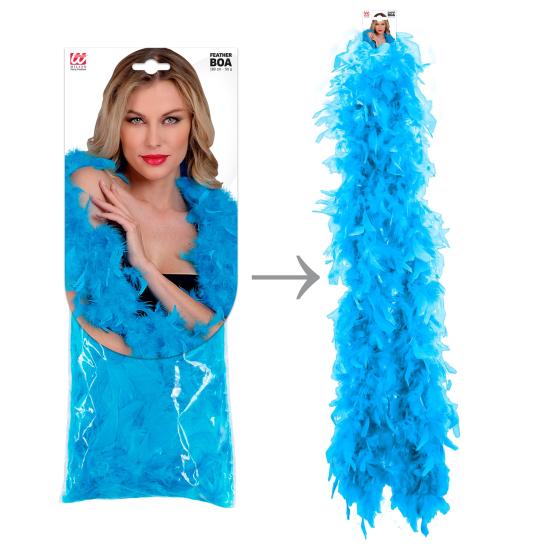 Boa pluma Azul lujo 1,80 mts 50gramos Boa pluma Azul lujo 1,80 mts 50gramos