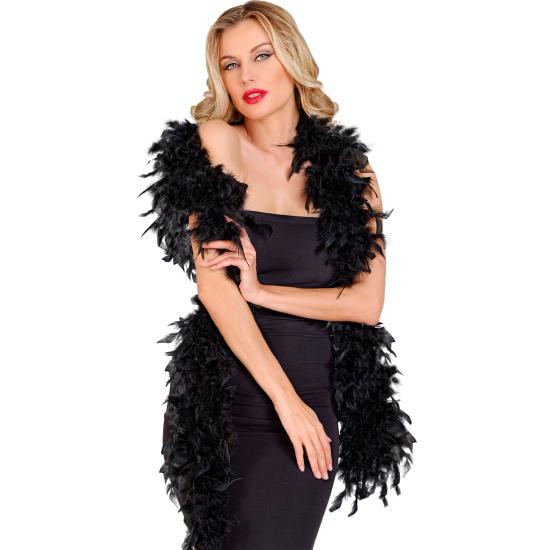 Boa Pluma Negra 1,80 mts de 50 gramos Lujo Boa Pluma Negra 1,80 mts de 50 gramos Lujo