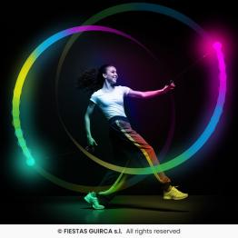 Bola de Danza con LEDs Multicolor (7 cm) - Accesorio Luminoso para Fiestas