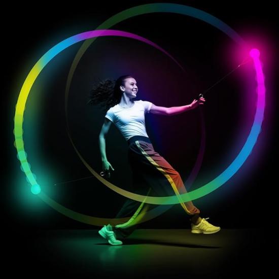 Bola de Danza con LEDs Multicolor (7 cm) - Accesorio Luminoso para Fiestas Bola de Danza con LEDs Multicolor (7 cm) - Accesorio Luminoso para Fiestas