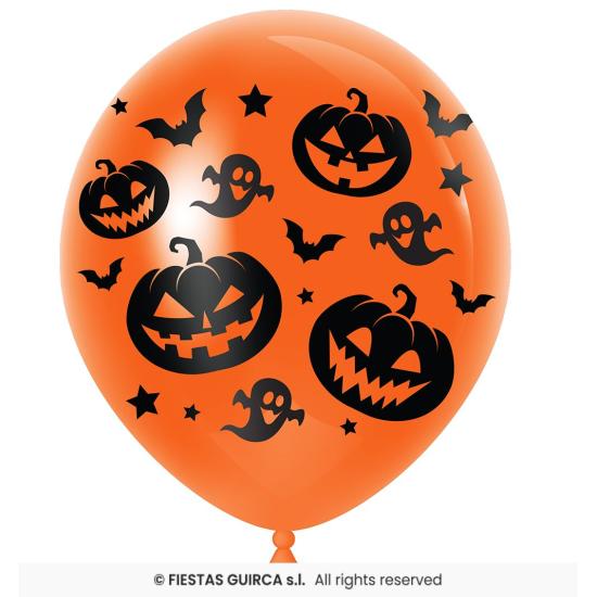Bolsa 10 globos Fiesta Halloween 30 cms Bolsa 10 globos Fiesta Halloween 30 cms