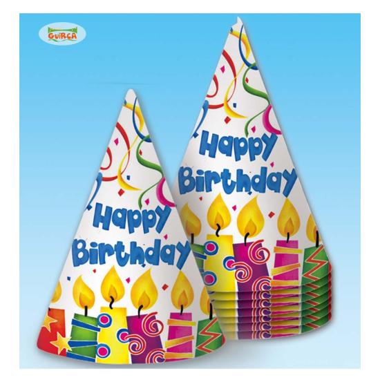 BOLSA 8 GORROS "HAPPY BIRTHDAY" BOLSA 8 GORROS "HAPPY BIRTHDAY"
