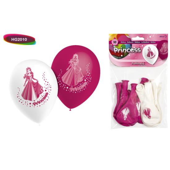 Bolsa Solapa 10 globos princesa. Bolsa Solapa 10 globos princesa.