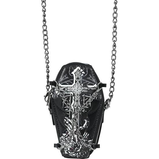 Bolso Féretro Negro (17x10 cm) – Accesorio Unisex para Halloween y Fiestas Bolso Féretro Negro (17x10 cm) – Accesorio Unisex para Halloween y Fiestas