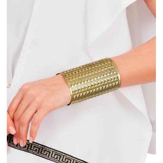 Brazalete Metálico Dorado con Tachuelas | Accesorio para Disfraz Egipcio, Romano o Griego – Widmann Brazalete Metálico Dorado con Tachuelas | Accesorio para Disfraz Egipcio, Romano o Griego – Widmann