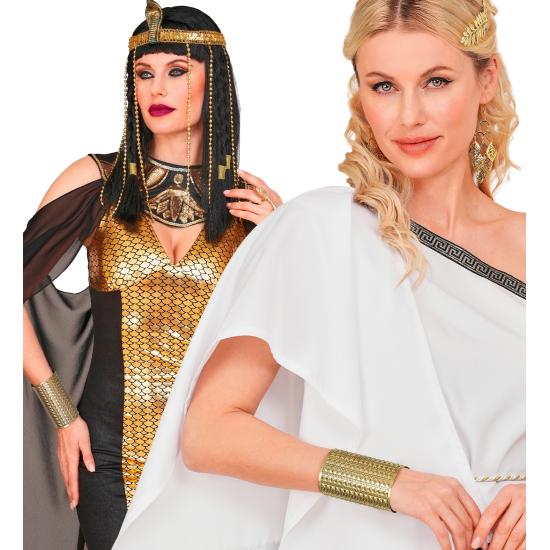 Brazalete Metálico Dorado con Tachuelas | Accesorio para Disfraz Egipcio, Romano o Griego – Widmann Brazalete Metálico Dorado con Tachuelas | Accesorio para Disfraz Egipcio, Romano o Griego – Widmann