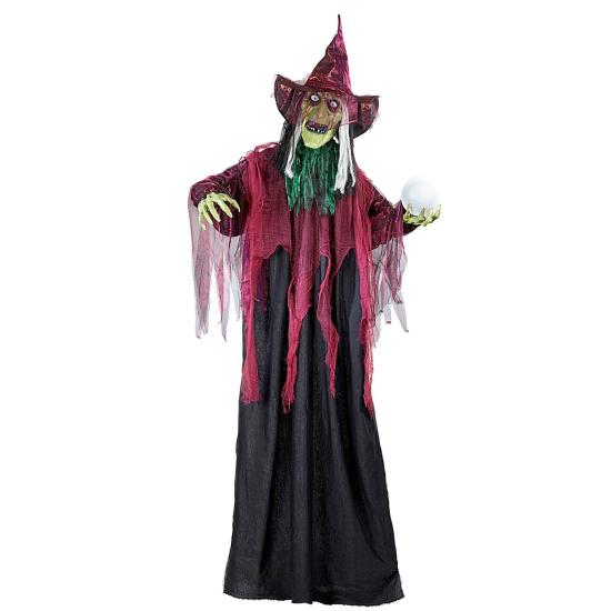 Bruja animada parlante con luz 183 cm Bruja animada parlante con luz 183 cm