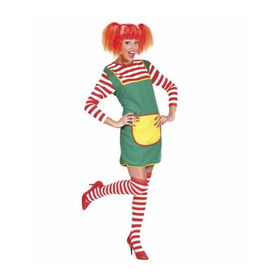 Calcetines altos de rayas blancas y rojas 64 cm Calcetines altos de rayas blancas y rojas 64 cm