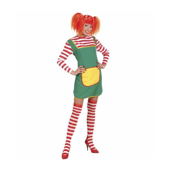 Calcetines altos de rayas blancas y rojas 64 cm Calcetines altos de rayas blancas y rojas 64 cm