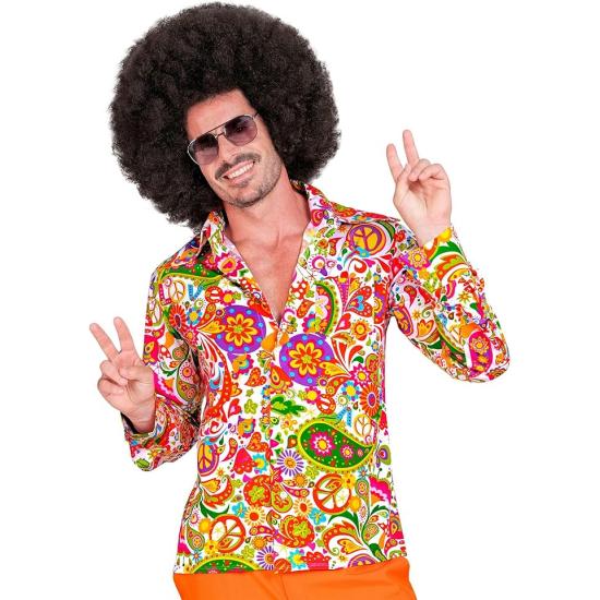 Camisa  Años 70 Flower Power Hombre Camisa  Años 70 Flower Power Hombre