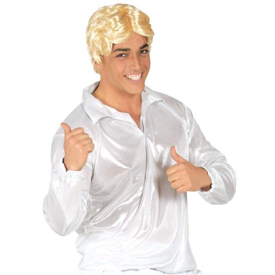 Camisa Disco Plata para Camisa Disco Plata para