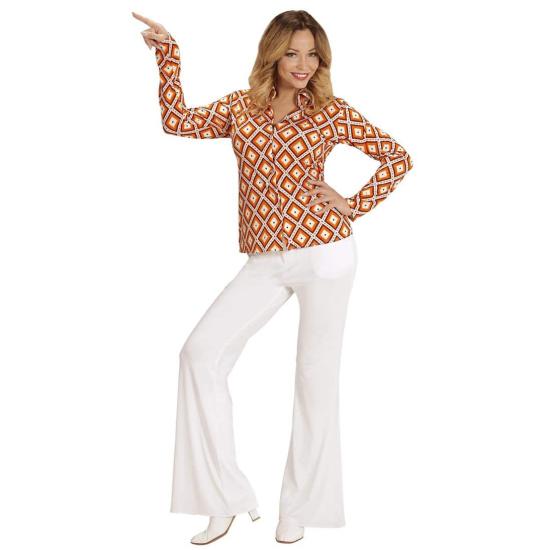 Camisa Mujer Años 70 Rombos ^ Camisa Mujer Años 70 Rombos ^