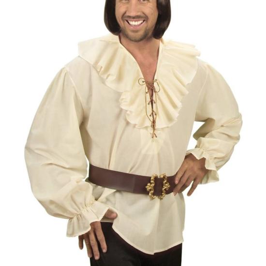 Camisa Pirata & Renacentista Beige de hombre . Camisa Pirata & Renacentista Beige de hombre .