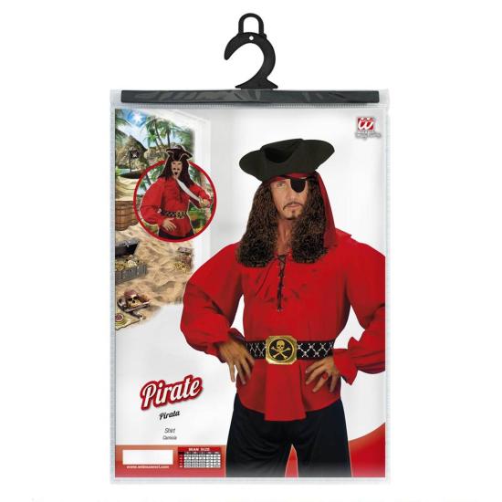 Camisa Pirata / Renacentista Roja hombre . Camisa Pirata / Renacentista Roja hombre .