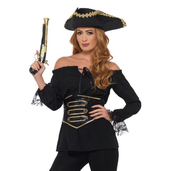 Camisa Pirata Lujo con Ceñidor y Encaje Adulta Camisa Pirata Lujo con Ceñidor y Encaje Adulta