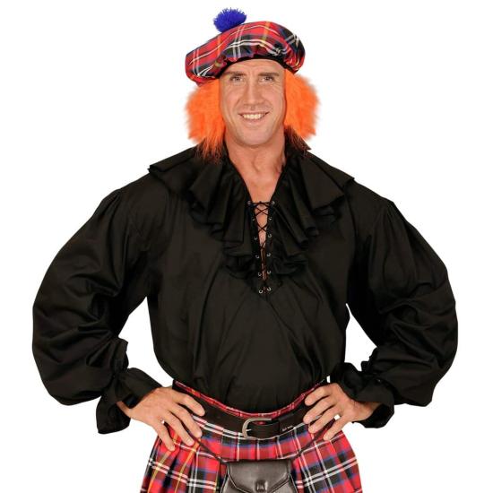 Camisa Pirata/Renacentista Hombre color Negra . Camisa Pirata/Renacentista Hombre color Negra .