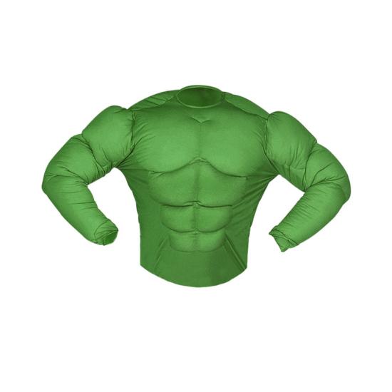 Camisa Disfraz de Superhéroe Músculos Hulk Camisa Disfraz de Superhéroe Músculos Hulk
