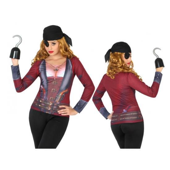 Camiseta disfraz Pirata  Mujer  talla M Camiseta disfraz Pirata  Mujer  talla M