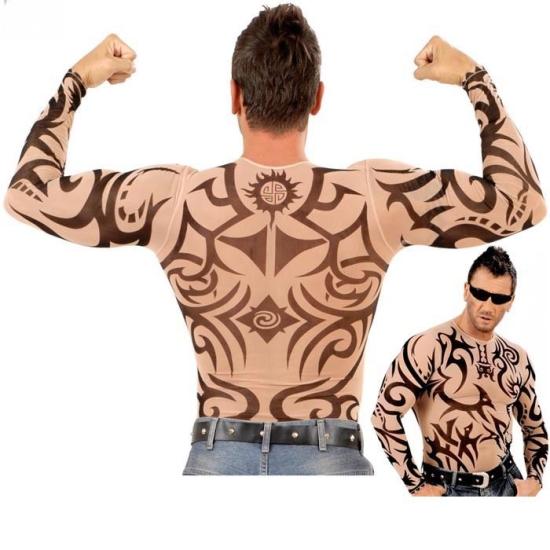 Camiseta Tatuajes Tribal para Hombre - Efecto Realista Camiseta Tatuajes Tribal para Hombre - Efecto Realista