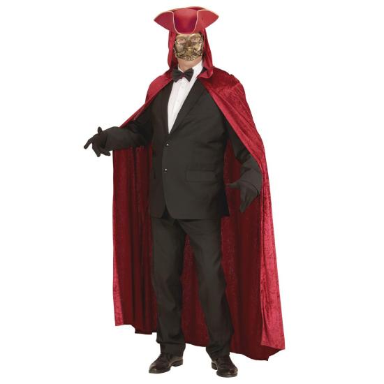 Capa capucha burdeos terciopelo 150 cm Unisex Capa capucha burdeos terciopelo 150 cm Unisex