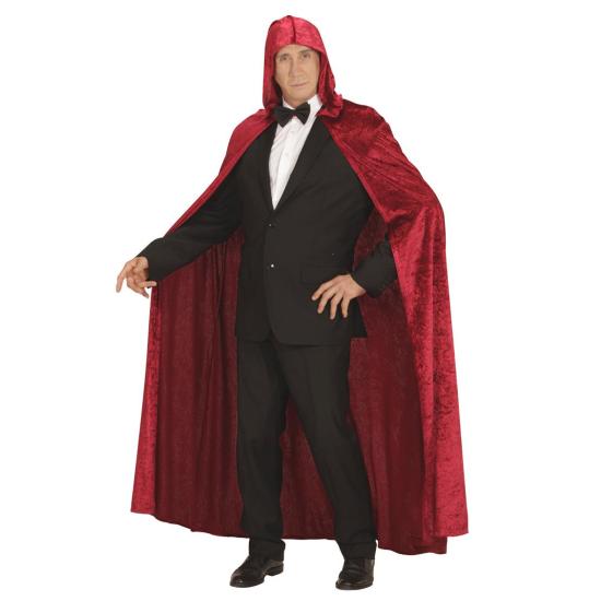 Capa capucha burdeos terciopelo 150 cm Unisex Capa capucha burdeos terciopelo 150 cm Unisex