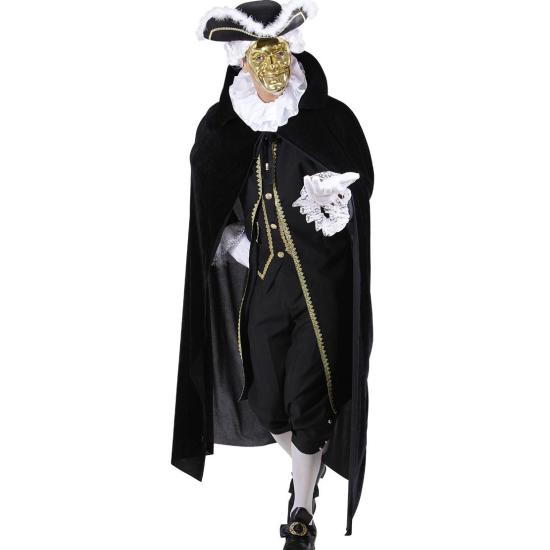 Capa Negra de Terciopelo 145 cms Capa Negra de Terciopelo 145 cms