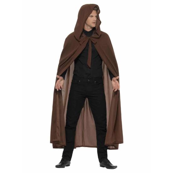 Capa Disfraz con Capucha Lujo Marrón Capa Disfraz con Capucha Lujo Marrón