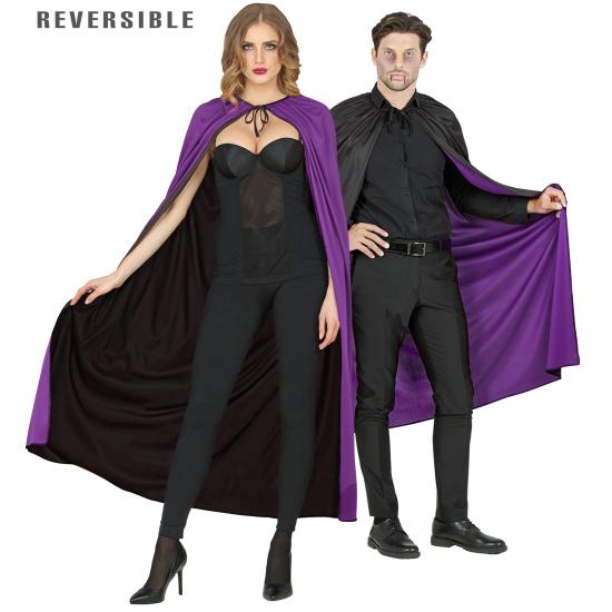 Capa Purpura y Negra Reversible 130 cms Capa Purpura y Negra Reversible 130 cms