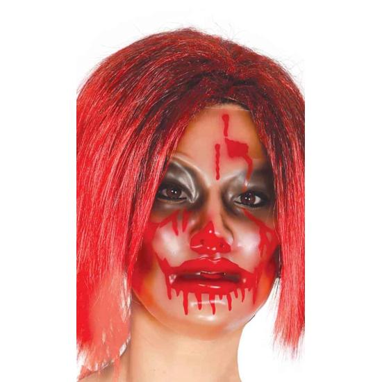 Careta Transparente Mujer sangre Careta Transparente Mujer sangre