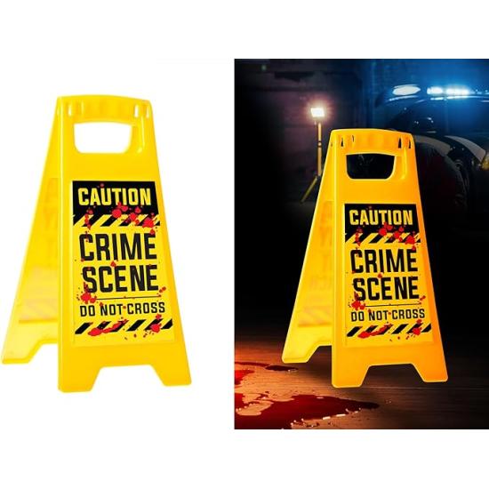 Cartel Caution Crime Scene (31x3.5x53 cm) - Decoración de Halloween y Fiestas - Ideal para Temáticas de Policías y Escenarios de Crimen - Atrezzo para Celebraciones - Multicolor Cartel Caution Crime Scene (31x3.5x53 cm) - Decoración de Halloween y Fiestas - Ideal para Temáticas de Policías y Escenarios de Crimen - Atrezzo para Celebraciones - Multicolor