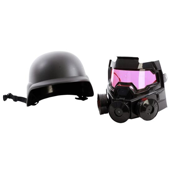 Casco con Máscara Antidisturbios para Disfraz SWAT Casco con Máscara Antidisturbios para Disfraz SWAT