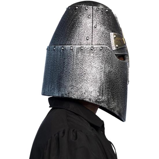 Casco Cruzado Medieval Plateado adultos Casco Cruzado Medieval Plateado adultos